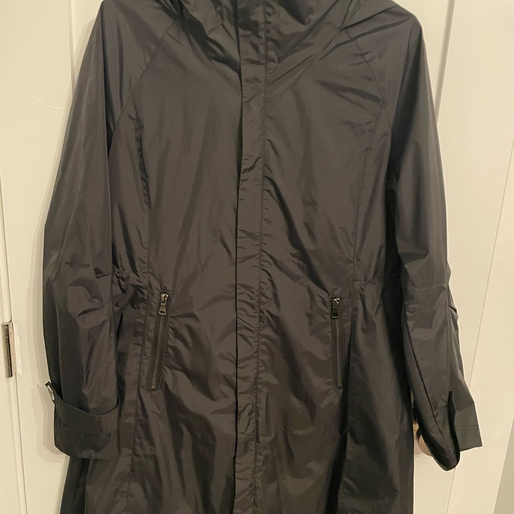 Milla black trench coat size medium. Never worn - in new condition.
